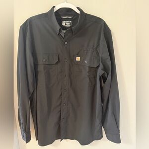 Carhartt Men's Dark Gray Button Down Shirt